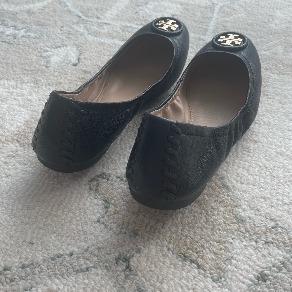 Tory Burch Allie Ballet Black Flats size 8 - Picture 3 of 5